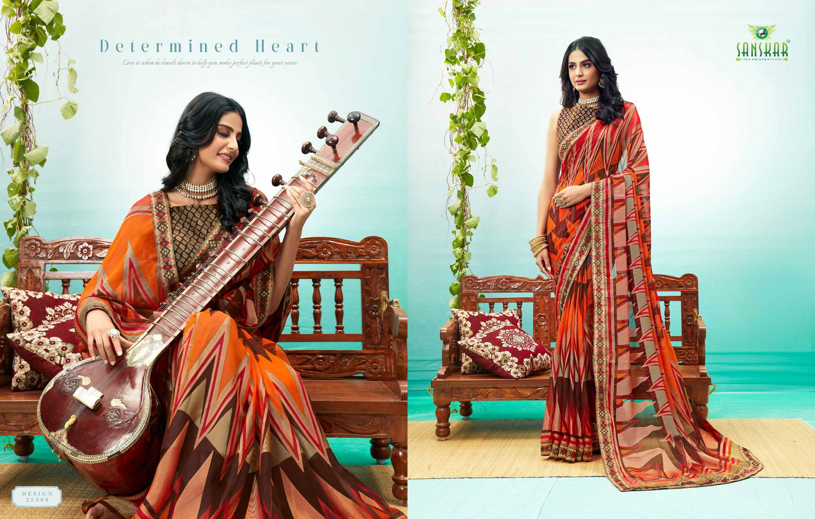Sanskar Shine Brasso Printed Designer Ethnic Wear Saree Collection